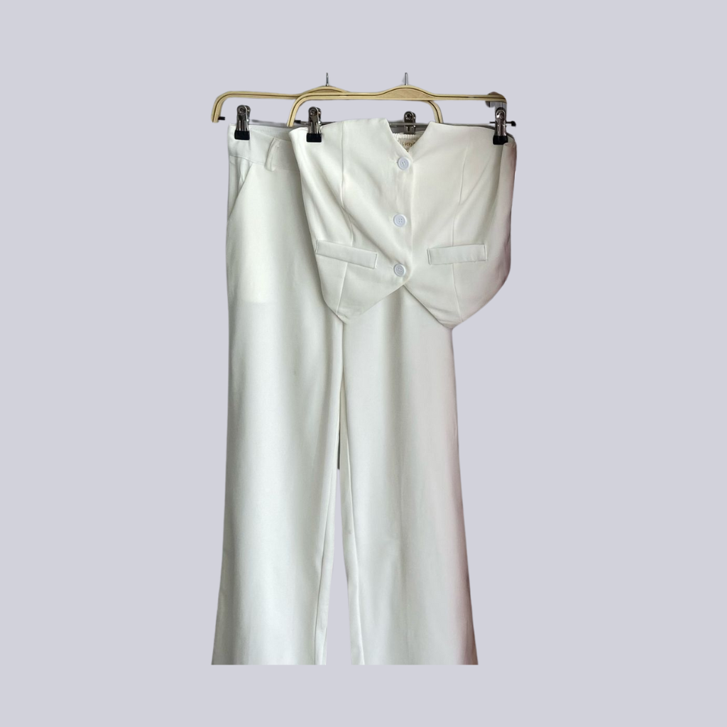 Conjunto Elegante Dama (Blanco o Rojo)